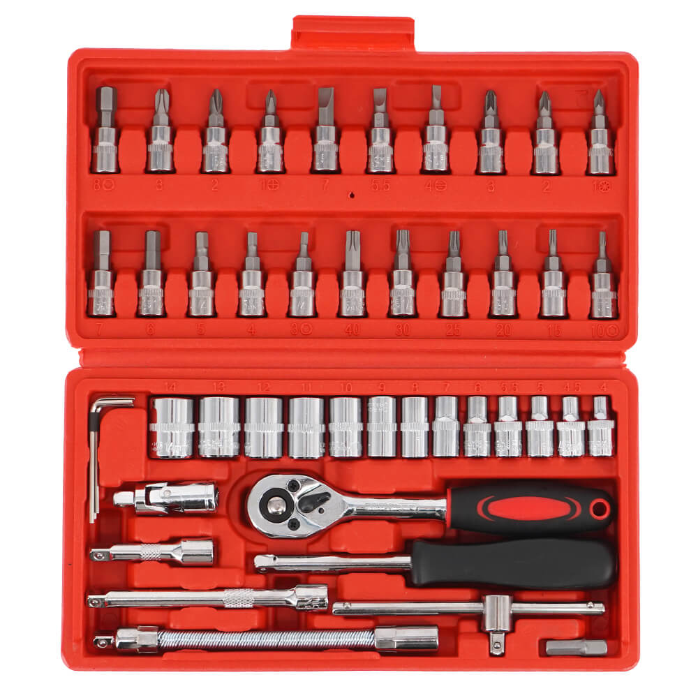 ชุดบ็อกซ์ InnTech รุ่น WKT-46PCS 1/4 นิ้ว แพ็ก 46 ชิ้น